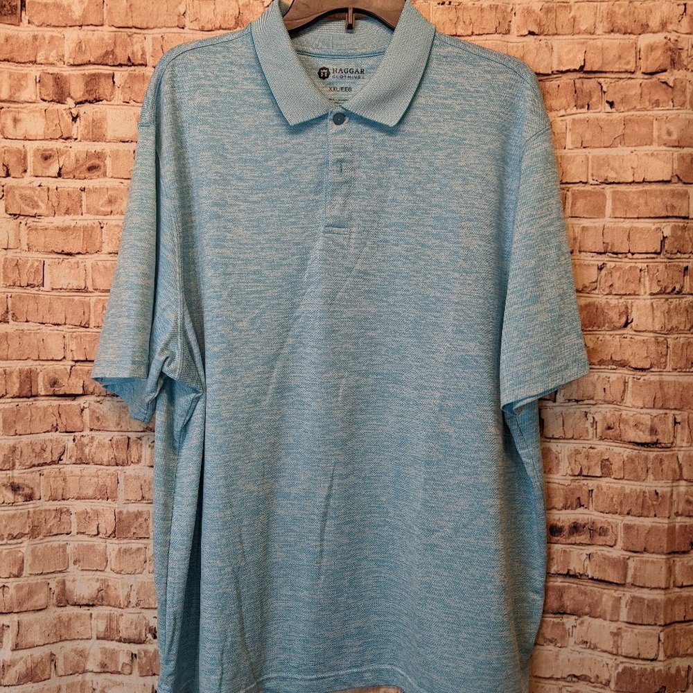 Haggar Polo Light Blue Size XXL